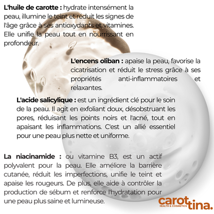 SAVON A L'HUILE DE CARROTE & L'HUILE DE L'ENCENS D'OLIBON By Carotina®